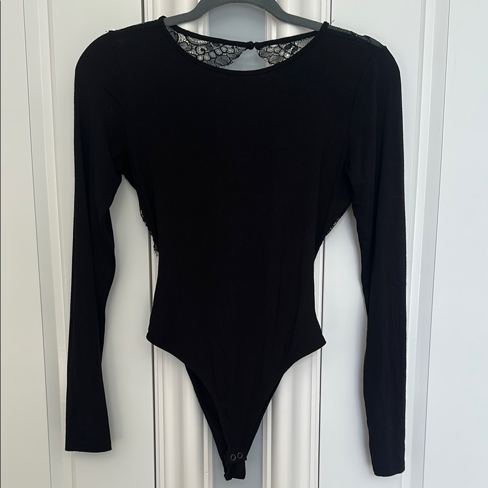 Black Long Sleeve Bodysuit